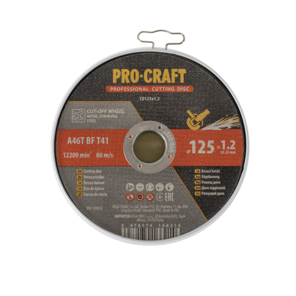 Sada řezných kotoučů Procraft CD125x1.2b | CD125x1.2b - Image 2