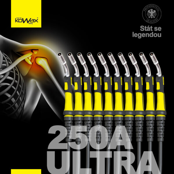 KOWAX Hořák 250A ULTRA 4m - 10ks