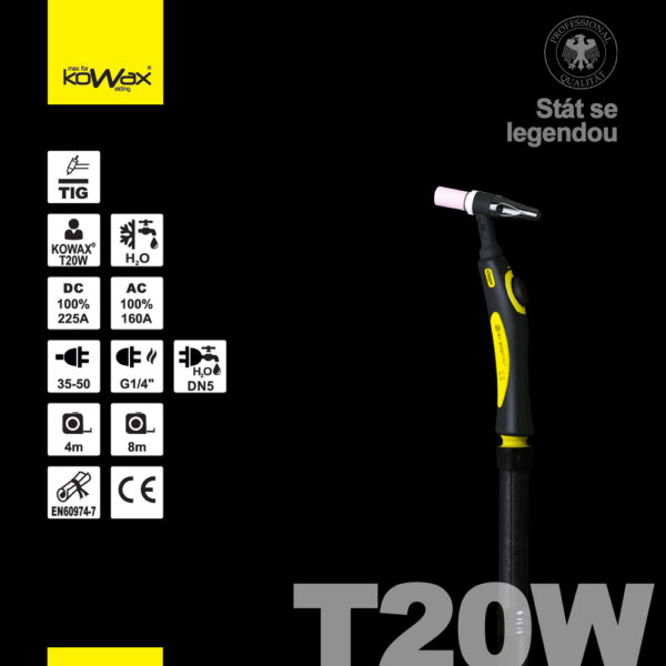 KOWAX TIG hořák T20W 4m-14pin - Image 2